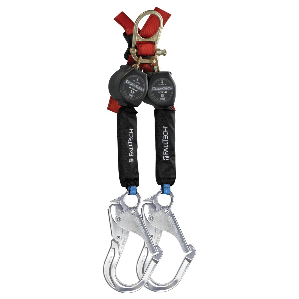 Falltech DuraTech 6′ DualLeg Mini Personal SRL with Aluminum Hook - Flockneti