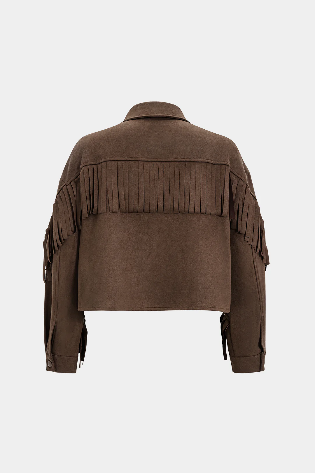 Suede Fringe Pocket Jacket - Flockneti