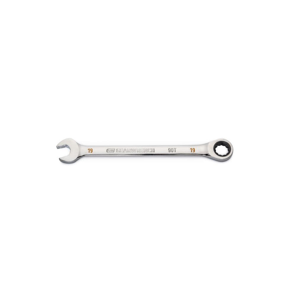 GEARWRENCH 19mm 90T 12 Point Ratcheting Combination Wrench - Flockneti