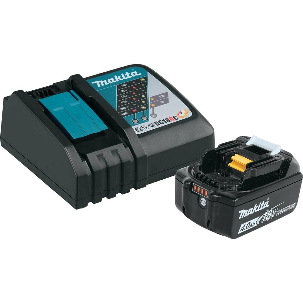 Makita 18 Volt 4.0 Ah LXT Lithium-Ion Battery and Charger Starter Pack - Flockneti