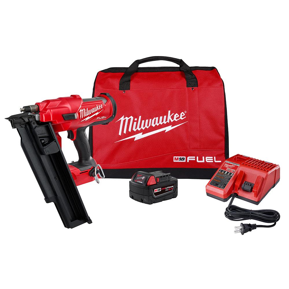 Milwaukee M18 FUEL 21 Degree Framing Nailer Kit - Flockneti