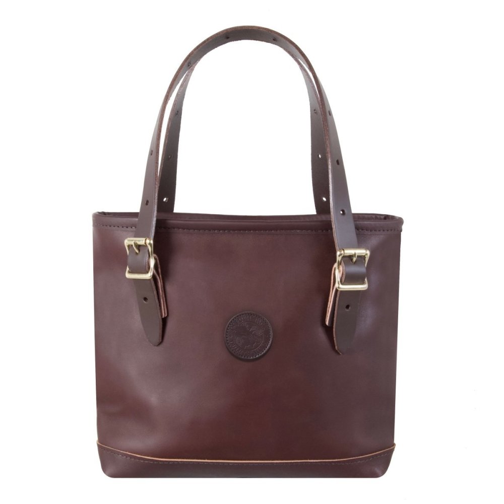 Duluth Pack 9 Liter Capacity Brown Leather Lakewalk Tote - Flockneti