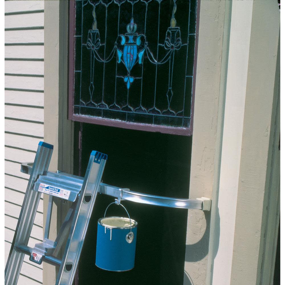 Werner Aluminum Ladder Stabilizer for Extension Ladders. Attaches In Minutes - Flockneti