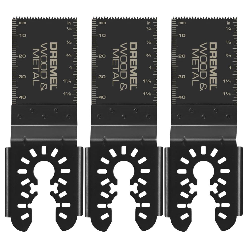 Dremel 1 5/8″ Universal Wood & Metal Oscillating Flush Cut Blade 3pk - Flockneti