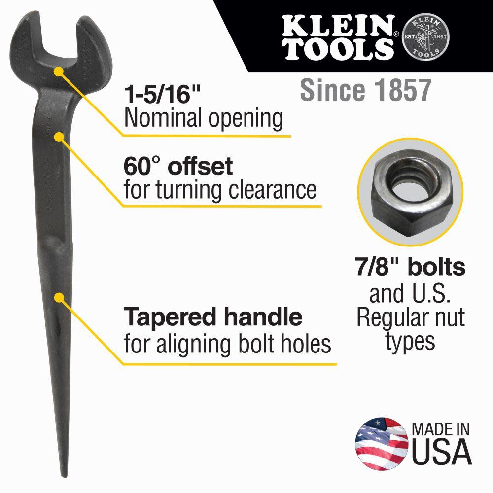 Klein Tools Spud Wrench 1-5/16″ US Reg Nut - Flockneti