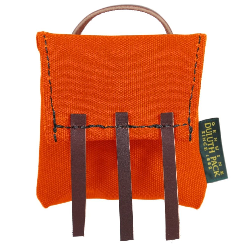 Duluth Pack Orange Canvas Mini Ornament Pack - Flockneti