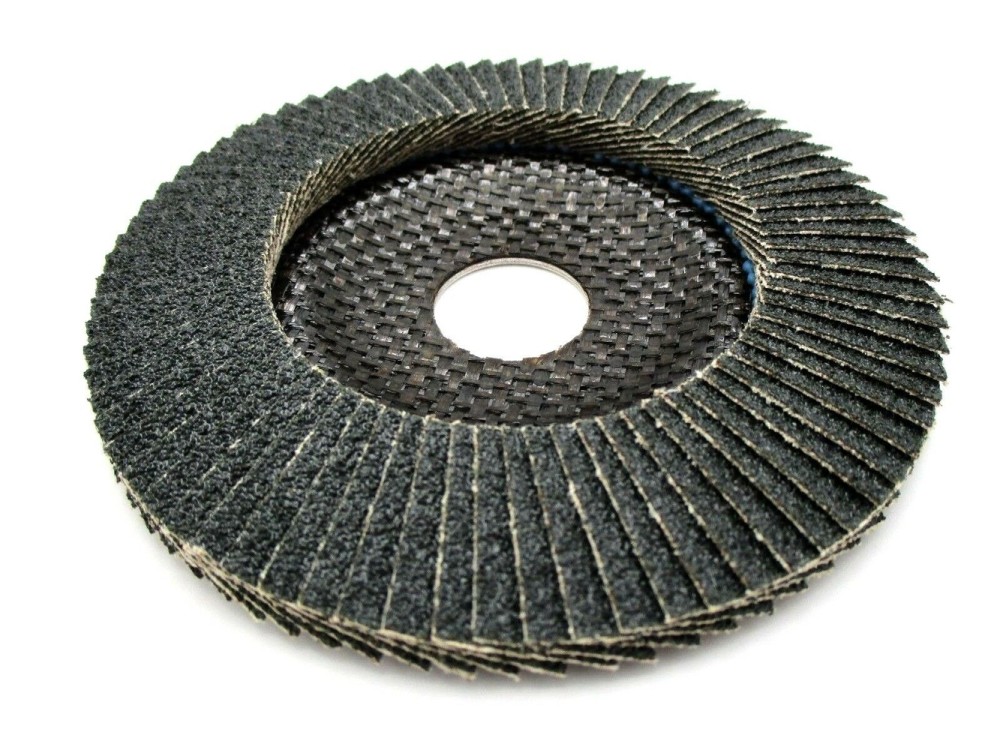 Diamond Products Tyrolit PREMIUM 4-1/2″X7/8″ Zirconia Flap Discs for Steel and Stainless Steel -Type 29 - Flockneti