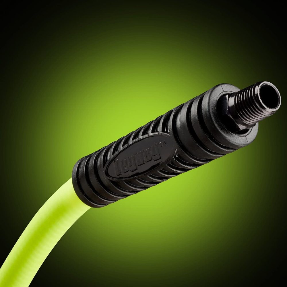 Legacy 3/8 In. x 100 Ft. Air Hose with 1/4 In. MNPT Fittings - Flockneti