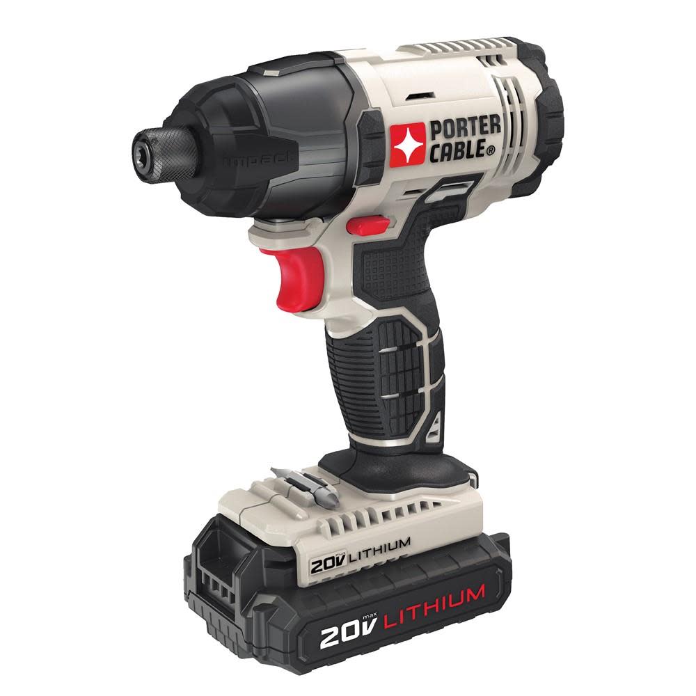 Porter Cable 20-volt 1/4-in Impact Driver Kit - Flockneti