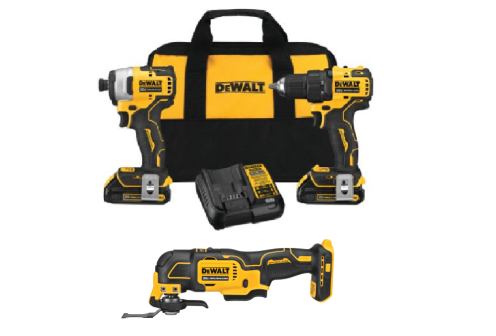 DEWALT Atomic 20V MAX 3 Tool Combo Kit - Flockneti