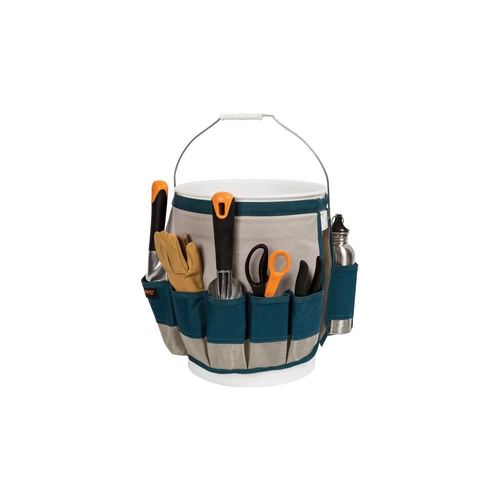 Fiskars Blue Tool Organizer Garden Bucket Caddy - Flockneti