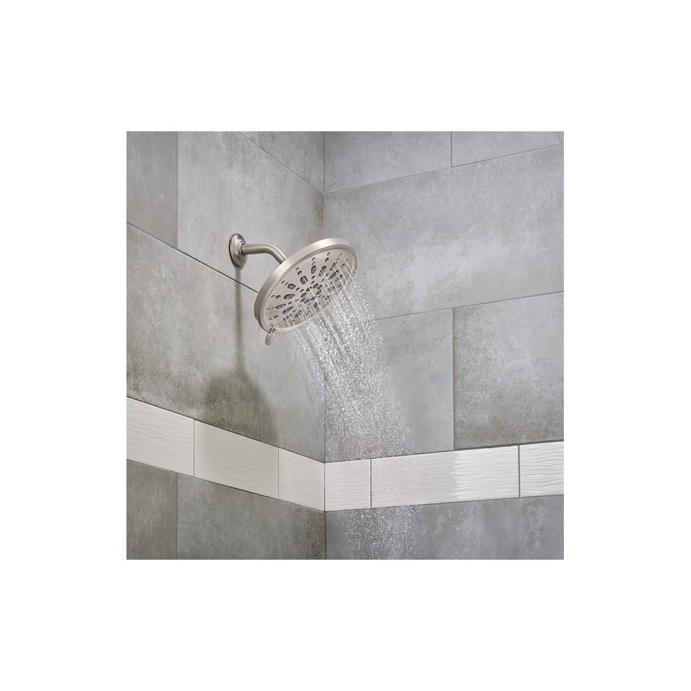 Moen Enthrall Rain Showerhead Spot Resist Brushed Nickel 9″ - Flockneti