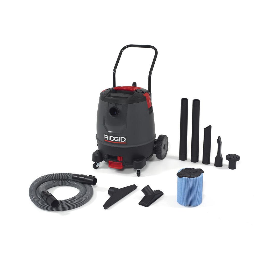 Ridgid 16 Gallon Motor-On-Bottom Wet/Dry Vac - Flockneti