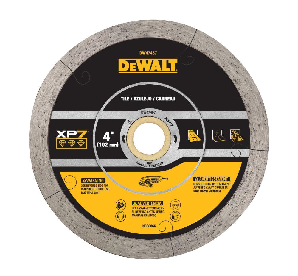 DEWALT Diamond Blade 4″ CONTINUOUS XP7 TILE - Flockneti