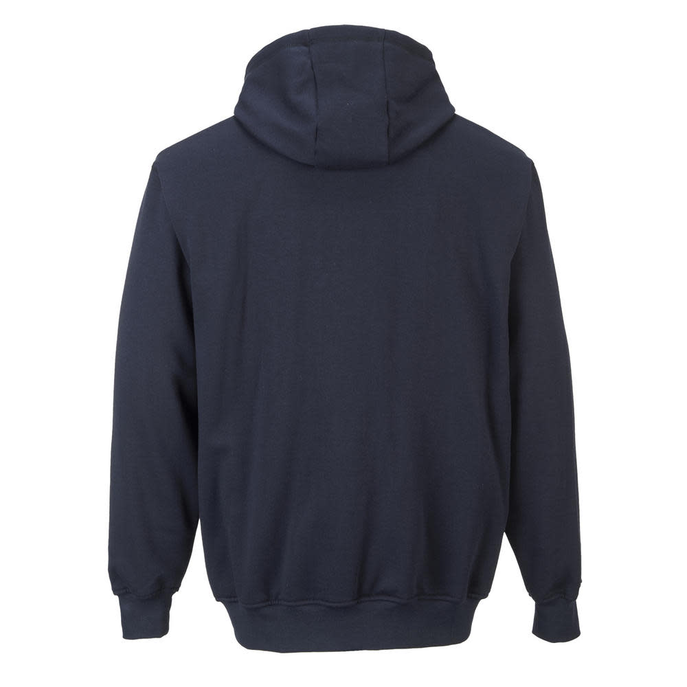 Portwest Navy Fire Resistant Zipper Front Hooded Sweatshirt – XL - Flockneti
