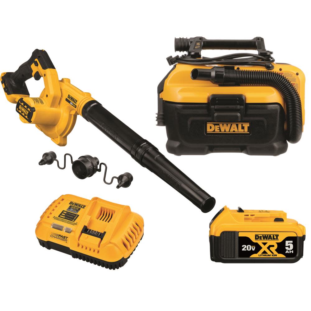 DEWALT 20V MAX 2-Tool Combo Kit (Blower and Vacuum) - Flockneti