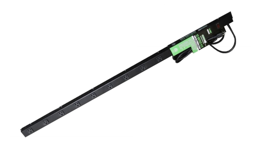 Grip On Tools 12 Three Prong Outlet 4′ Super Power Strip - Flockneti