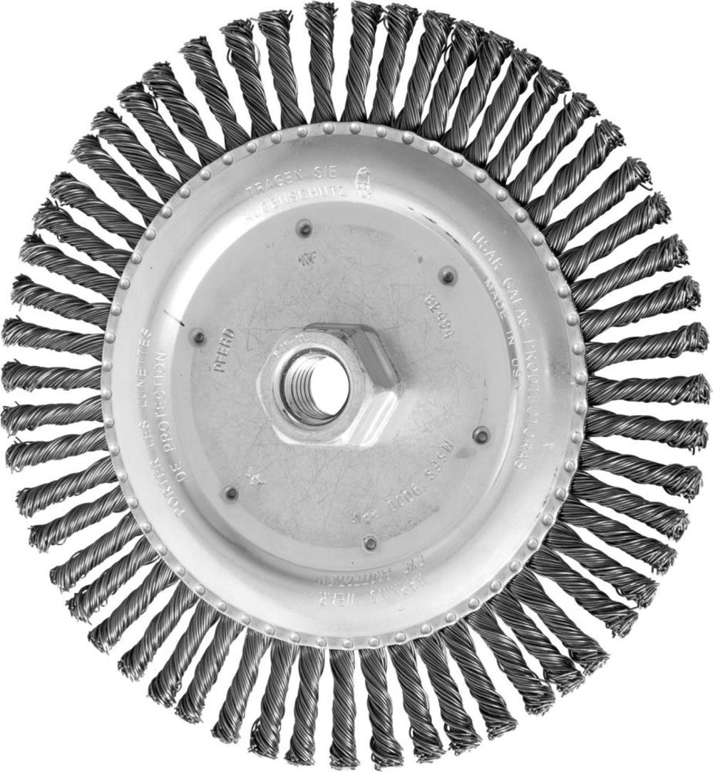 Pferd 6 7/8″ Stringer Bead Knot Wheel .020 CS Wire 5/8-11 Thread 56 Knots - Flockneti