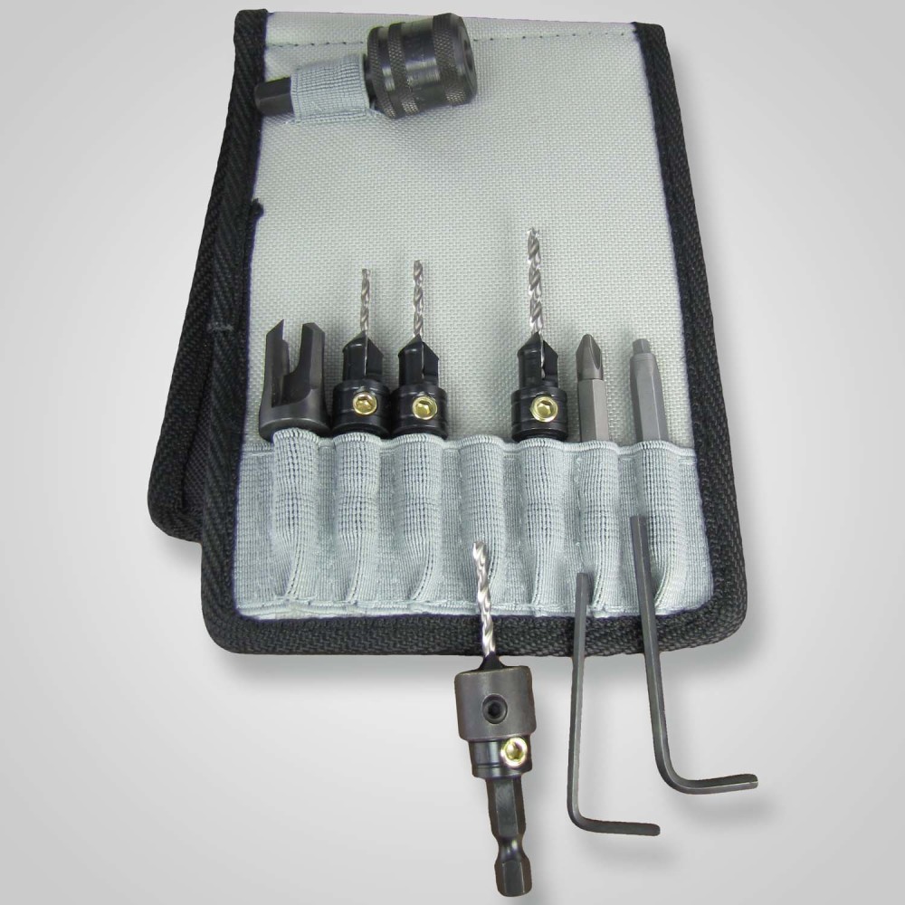 Make It Snappy Drill Bit Belt Clip Pouch Deluxe Countersink Set 11pc - Flockneti