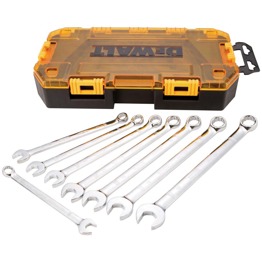 DEWALT 8 piece Metric Combination Wrench Set - Flockneti