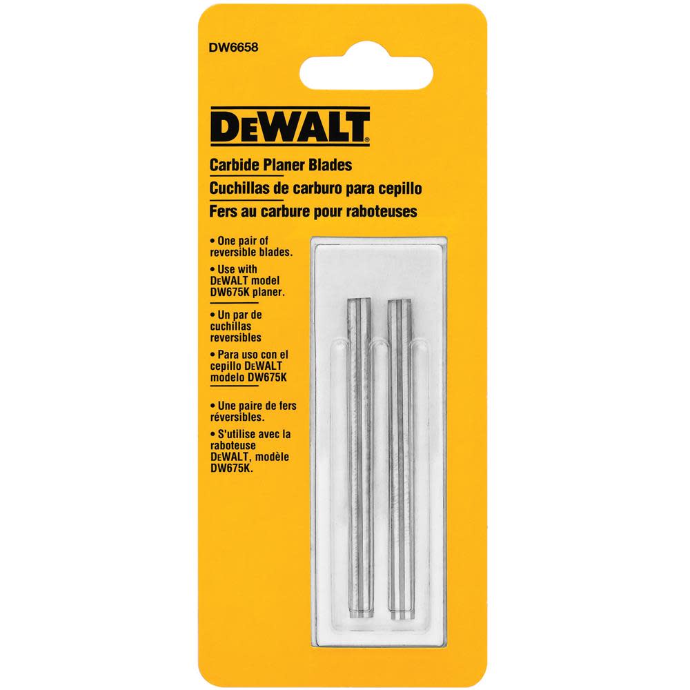 DEWALT Replacement Carbide Planer Blades (2) - Flockneti