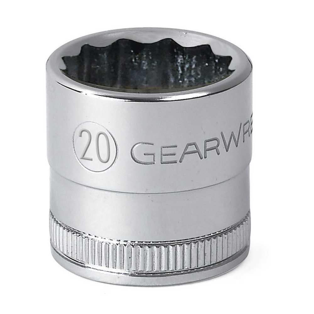 GEARWRENCH 1/2 In. Drive 12 Point Standard Metric Socket 22mm - Flockneti