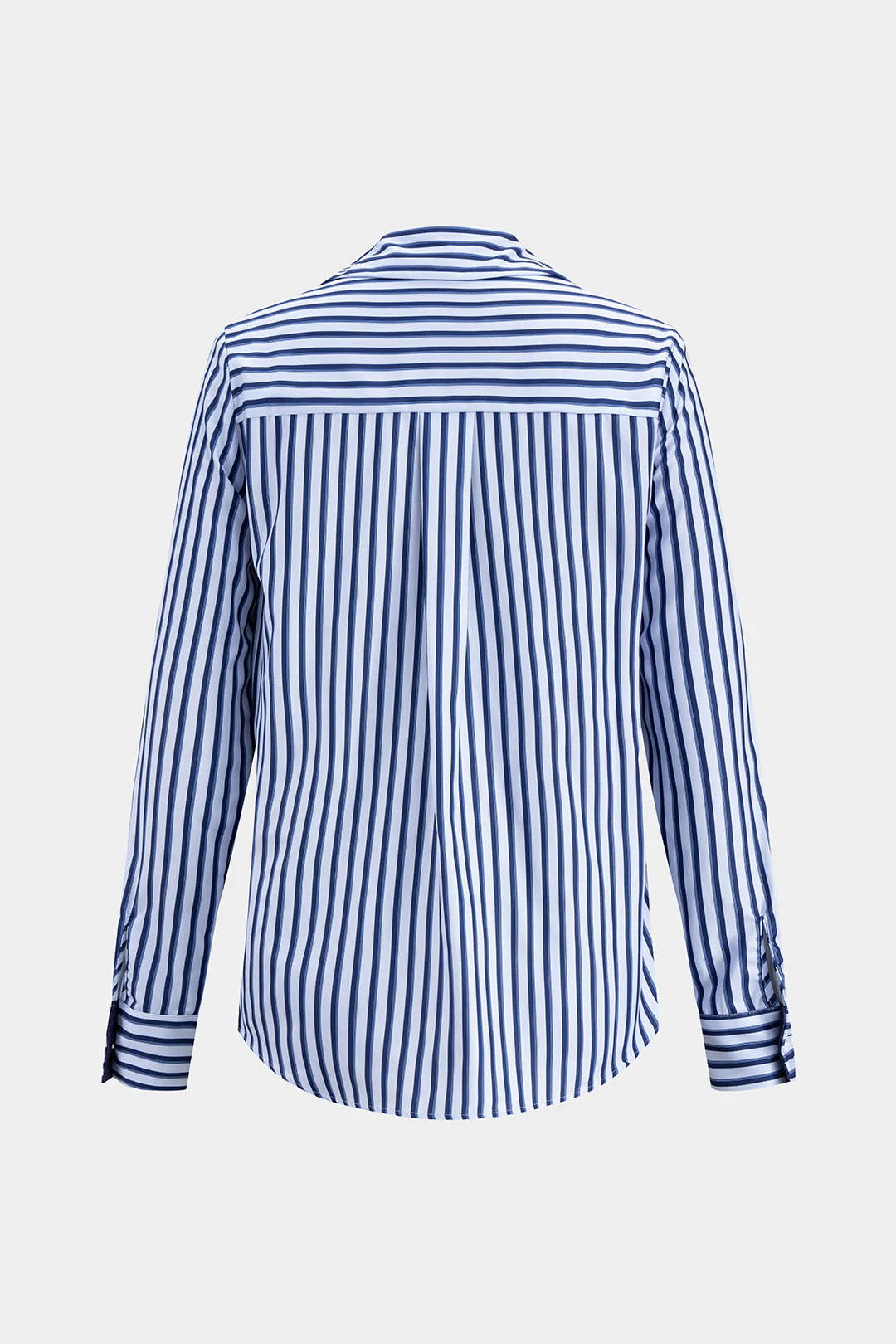 Stripes Print Button Long-Sleeve Shirt - Flockneti