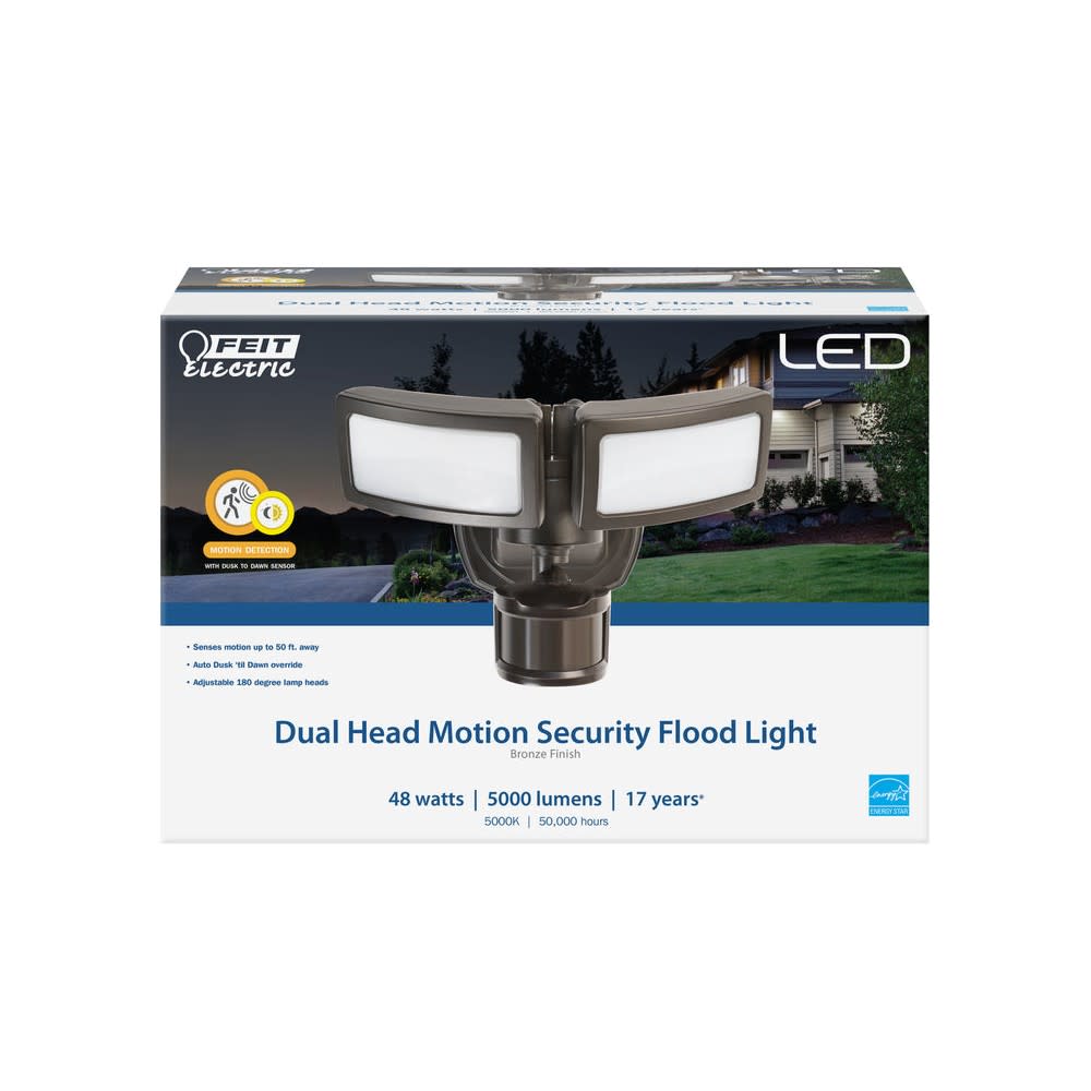Feit Electric Motion-Sensing Hardwired LED Security Floodlight - Flockneti
