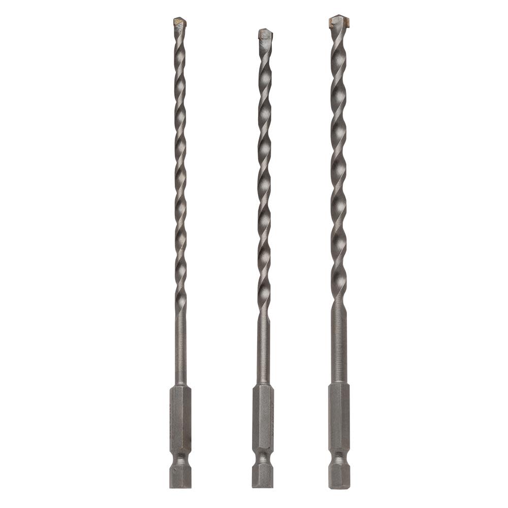 DEWALT 3-Piece Impact Ready Masonry Bit Set - Flockneti