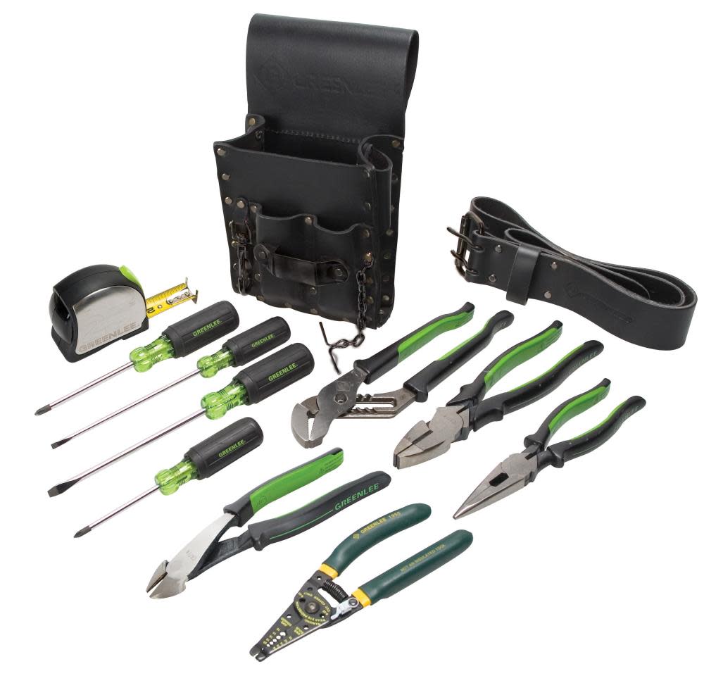 Greenlee Electrician’s Tool Kit 12-PC - Flockneti