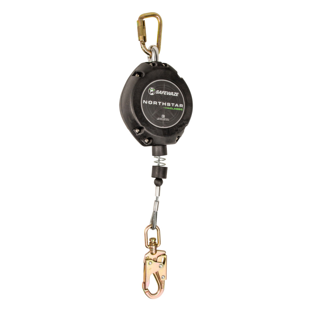 Safewaze Northstar Classic 30′ Cable Self Retracting Lifeline - Flockneti