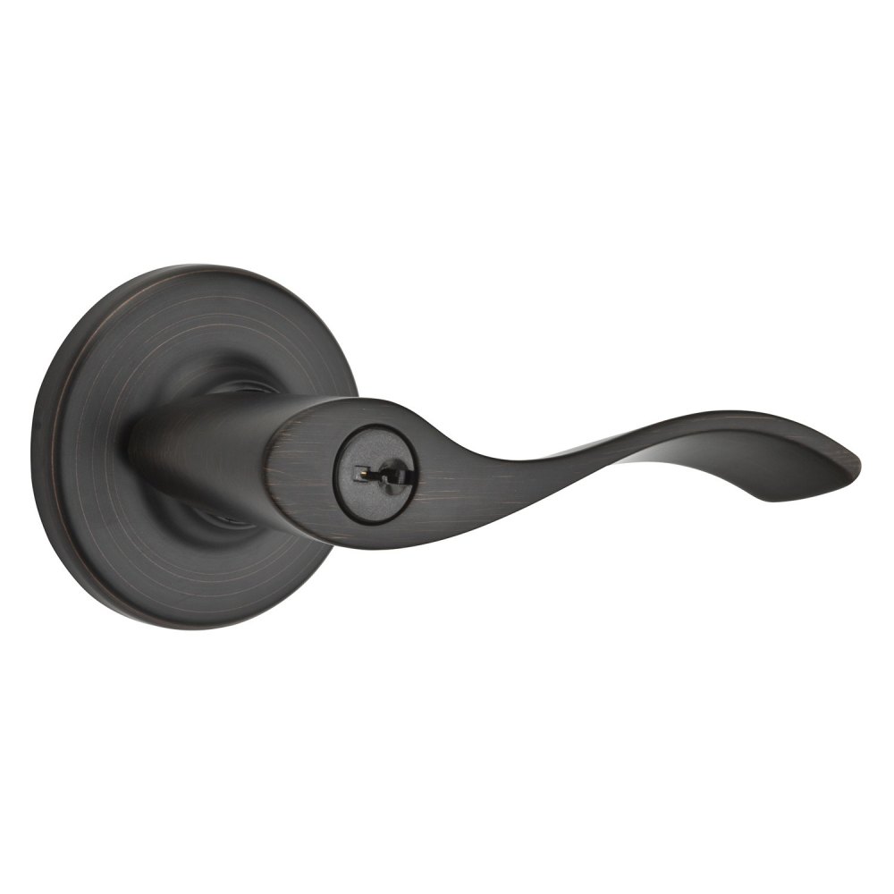 Kwikset Venetian Bronze Keyed Entry Balboa Lockset Door Lever - Flockneti