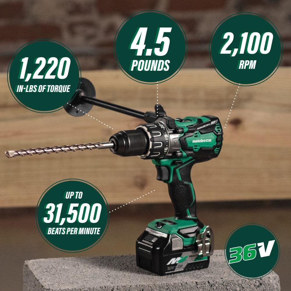 Metabo HPT 36V MV Hammer Drill Kit - Flockneti