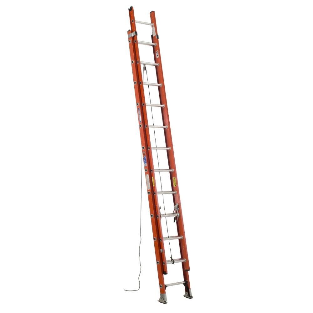 Werner Type IA Fiberglass D-Rung Extension Ladder 24′ - Flockneti
