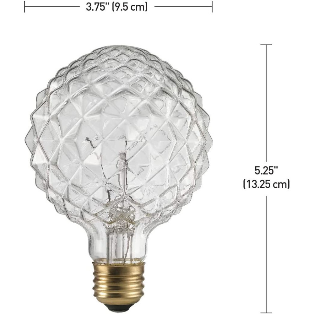 Globe Electric Designer Crystalina Incandescent Light Bulb 40W - Flockneti