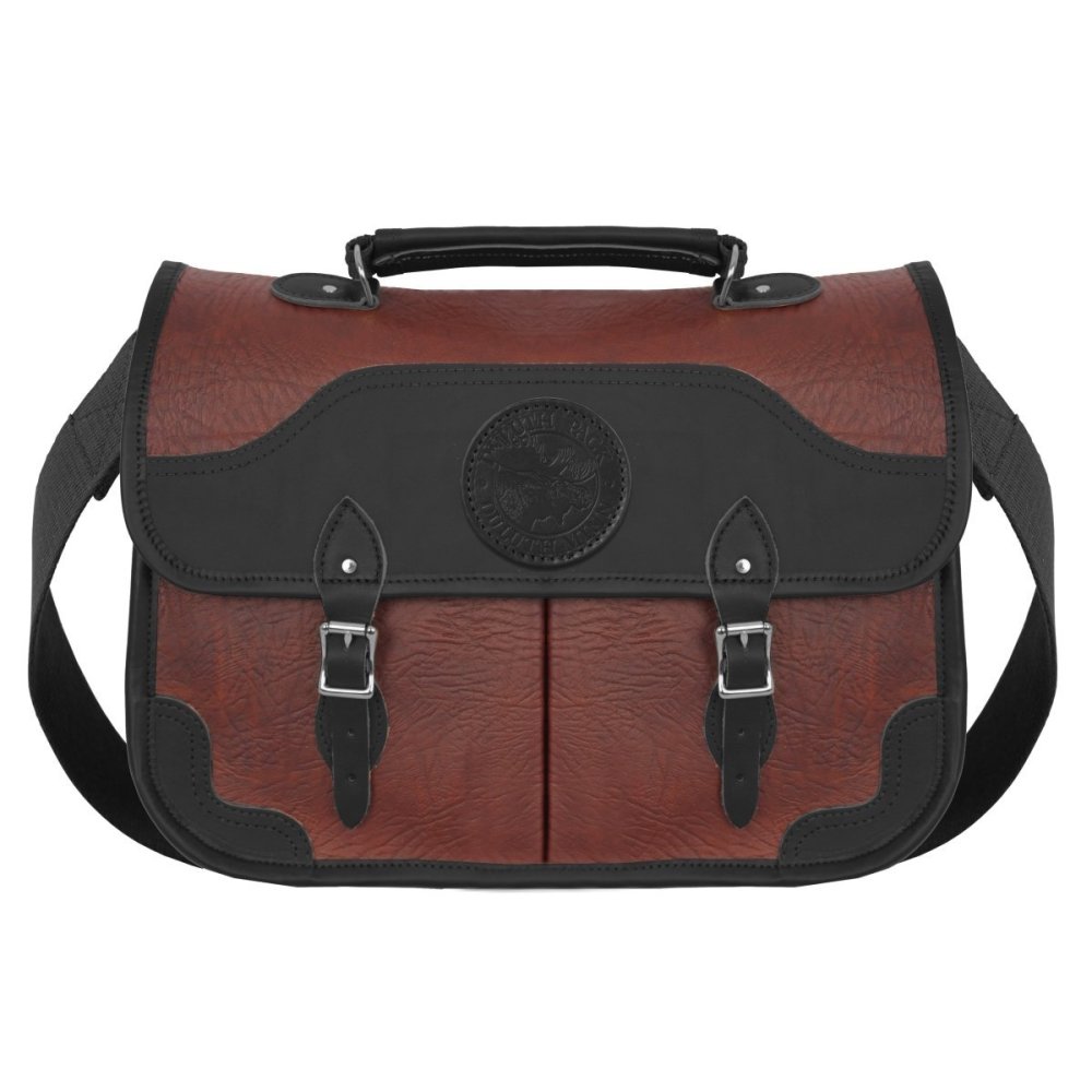 Duluth Pack 15 Liter Capacity Black Trim Bison Leather Executive Briefcase - Flockneti