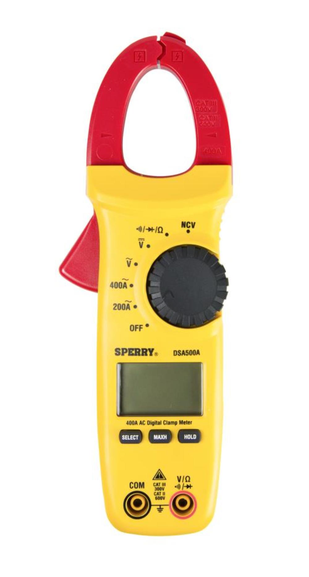 Sperry Instruments Clamp Meter Snap-Around Digital LCD 5-Function AC Current AC/DC Volt Resistance Continuity 9 Auto Range 400-Amp 1 Each - Flockneti