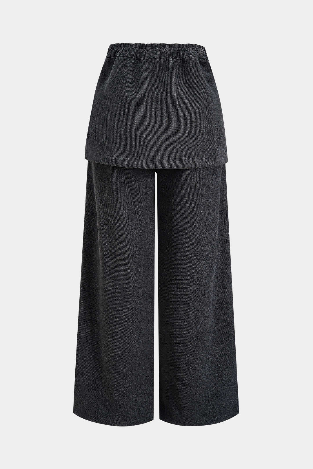 Asymmetrical Button Straight Pants - Flockneti