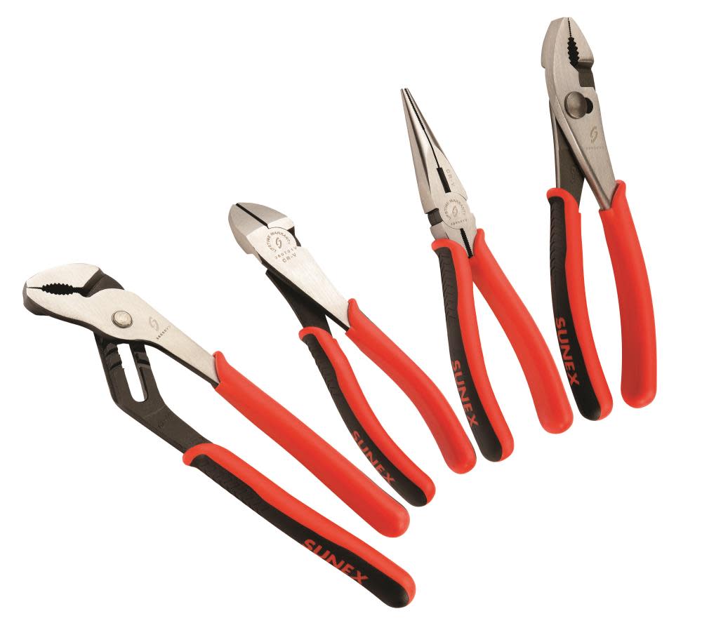 Sunex 4 Pc Multi Purpose Pliers Set - Flockneti