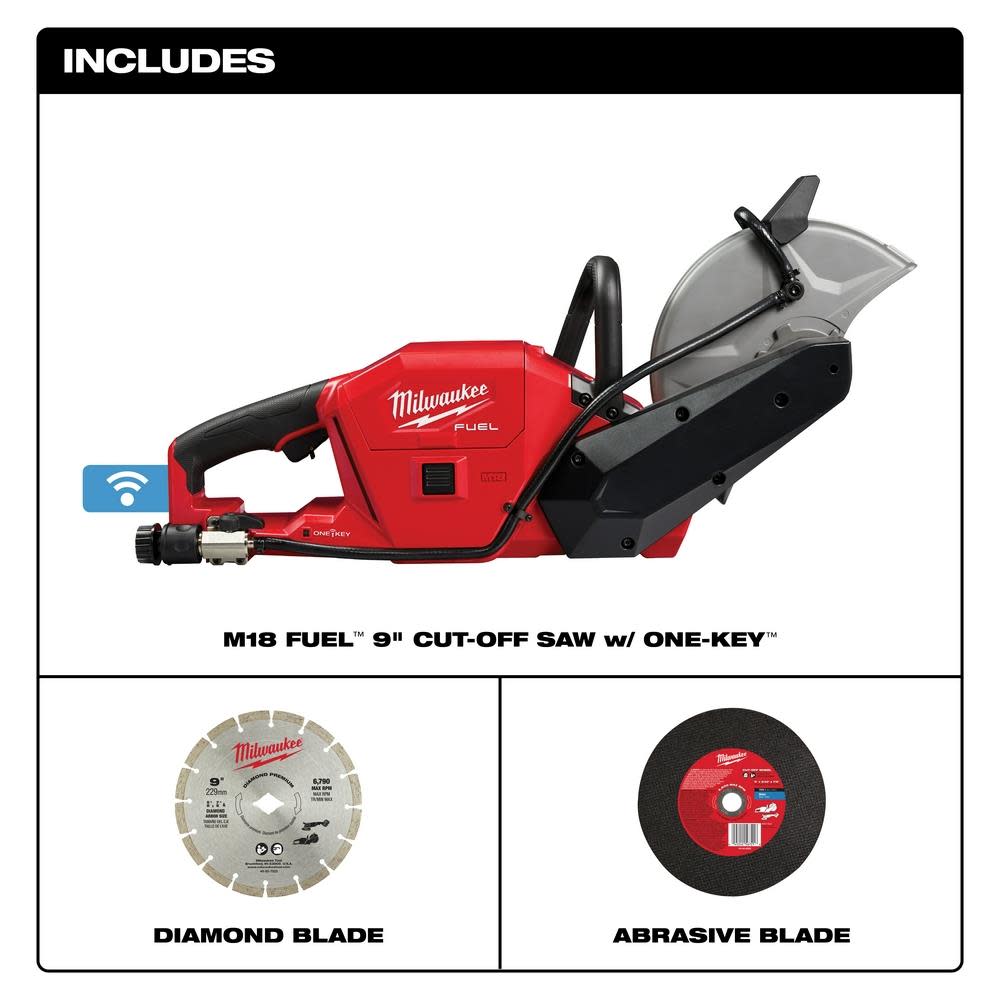 Milwaukee M18 FUEL 9 in. Cut-Off Saw with ONE-KEY (BareTool) - Flockneti