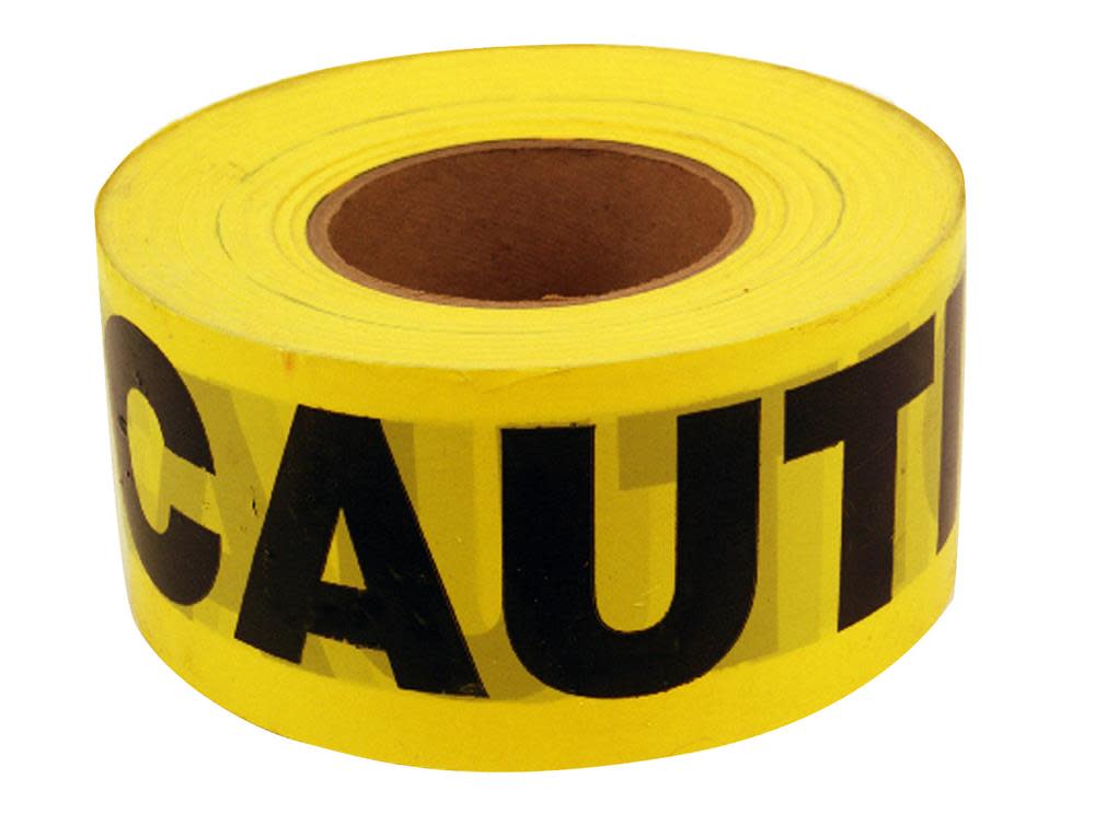 C H Hanson 3 In. x 1000 Ft. Caution Barri Tape - Flockneti