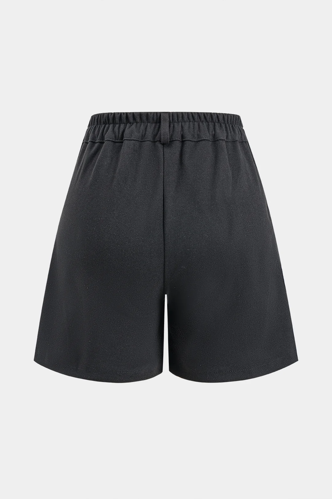 Woolen Pleated High Waist Wide Leg Shorts - Flockneti