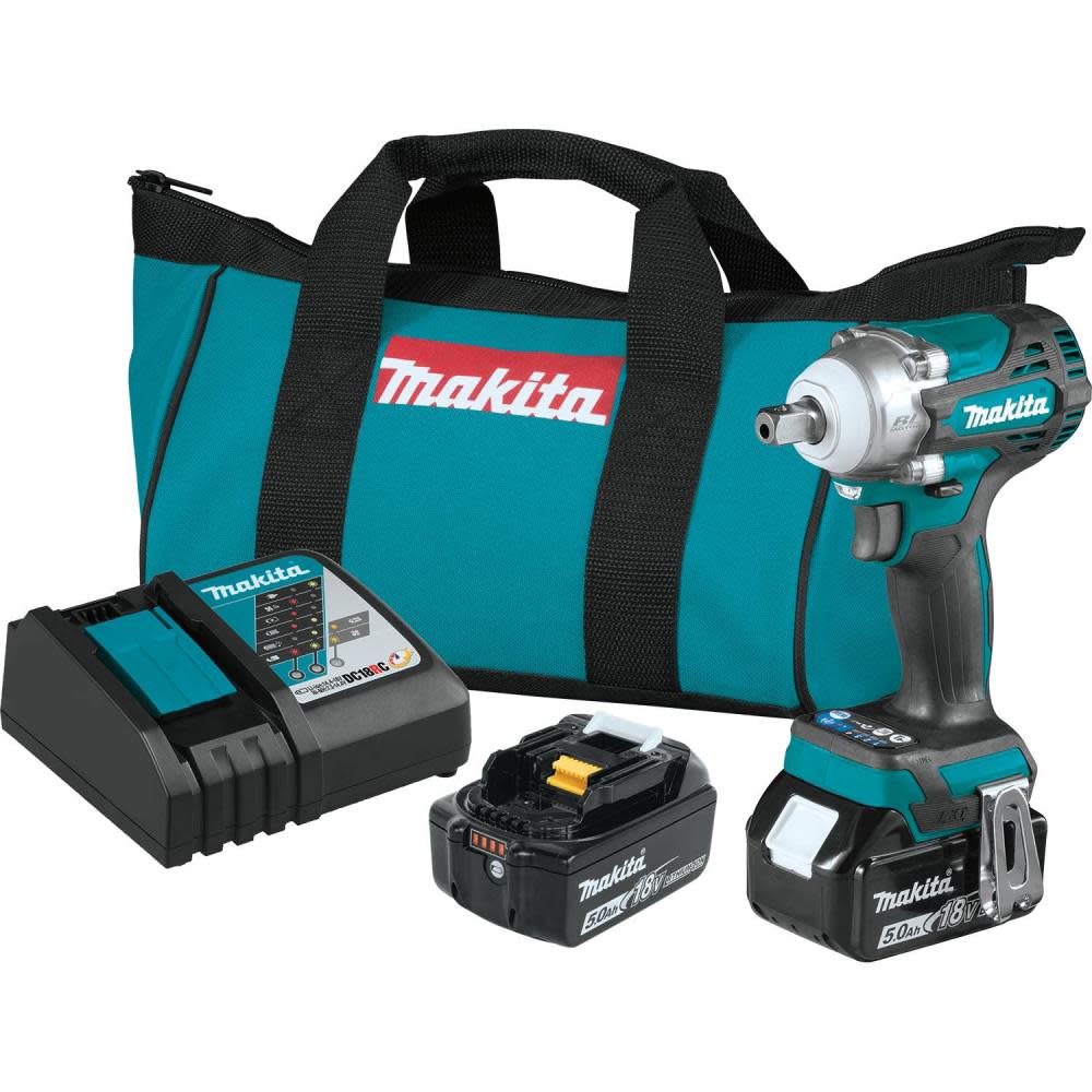 Makita 18V LXT 1/2″ Sq Drive Impact Wrench Kit with Detent Anvil - Flockneti