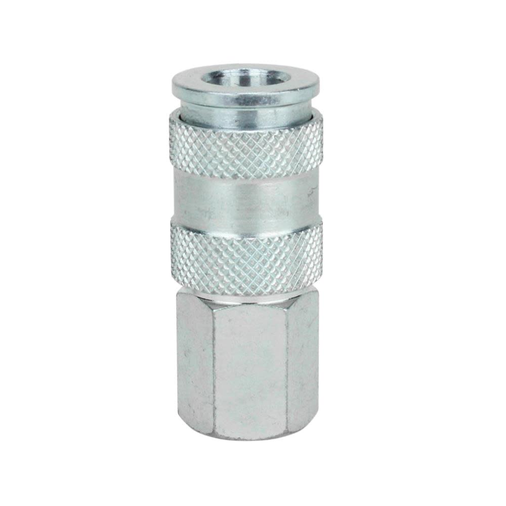 Milton S-764ST 1/4″ FNPT High Flow (V-Style) Quick-Connect Steel Coupler - Flockneti