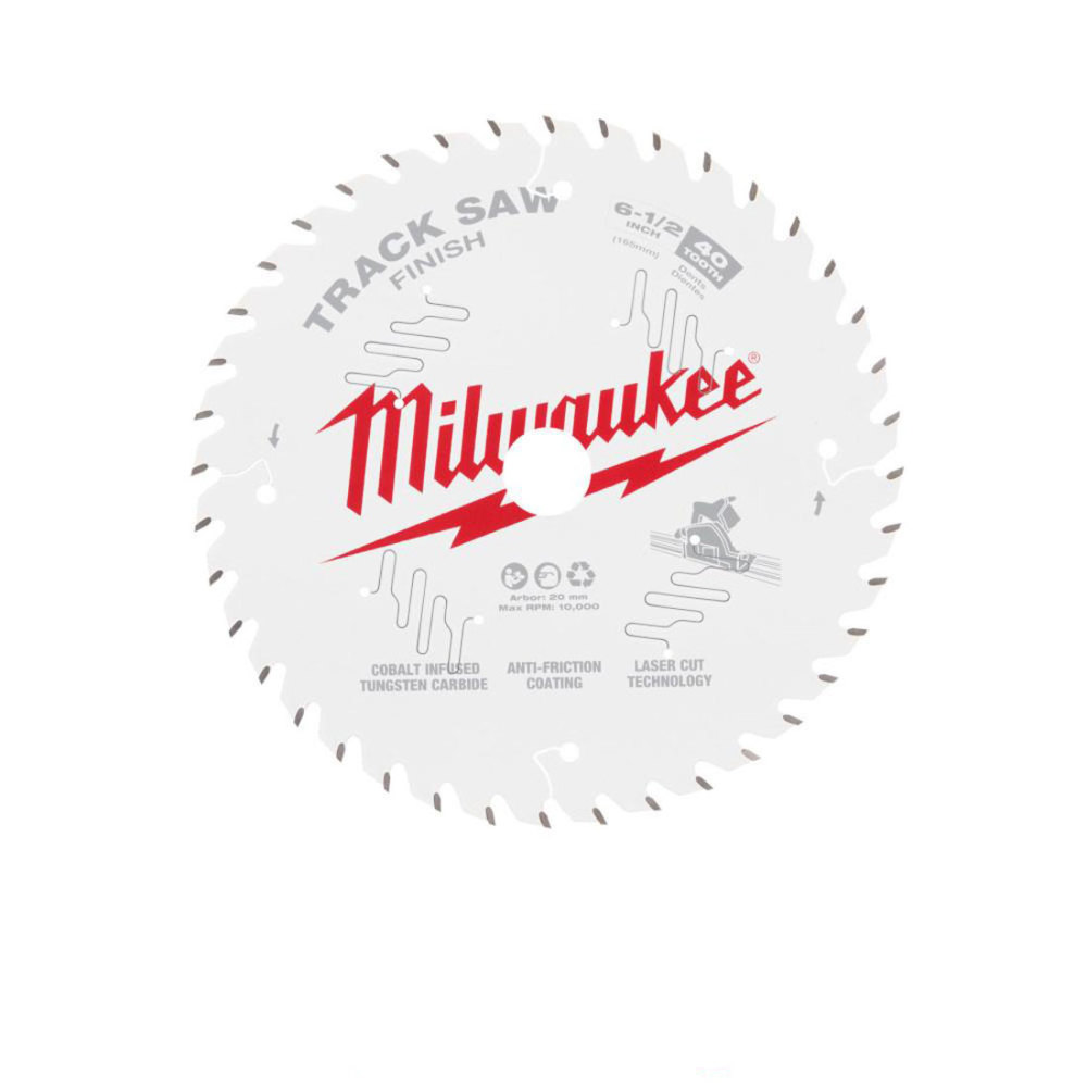 Milwaukee 6 1/2 40T Finish Track Saw Blade - Flockneti