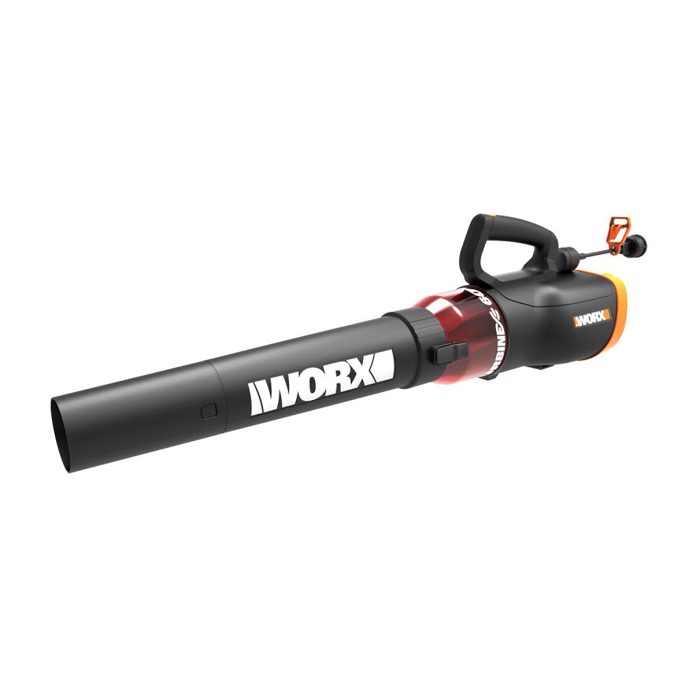 Worx 12-Amp 600-CFM 110-MPH Medium-Duty Corded Electric Leaf Blower - Flockneti