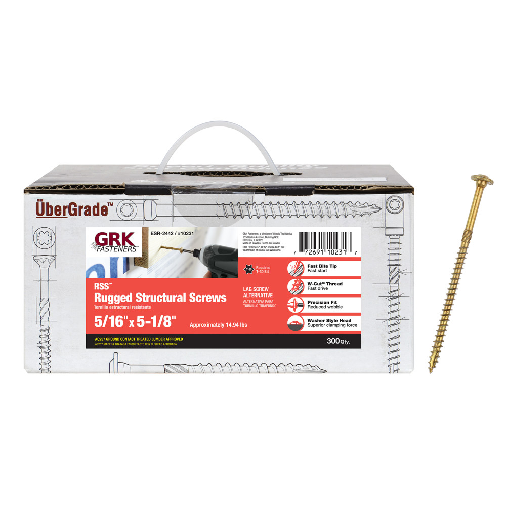 GRK Fasteners RSS Screw Bulk 5/16 x 5″1/8 - Flockneti