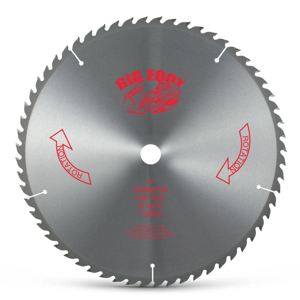 Big Foot Tools Big Boy 14 In. 60 Tooth Blade – BL-1460T - Flockneti
