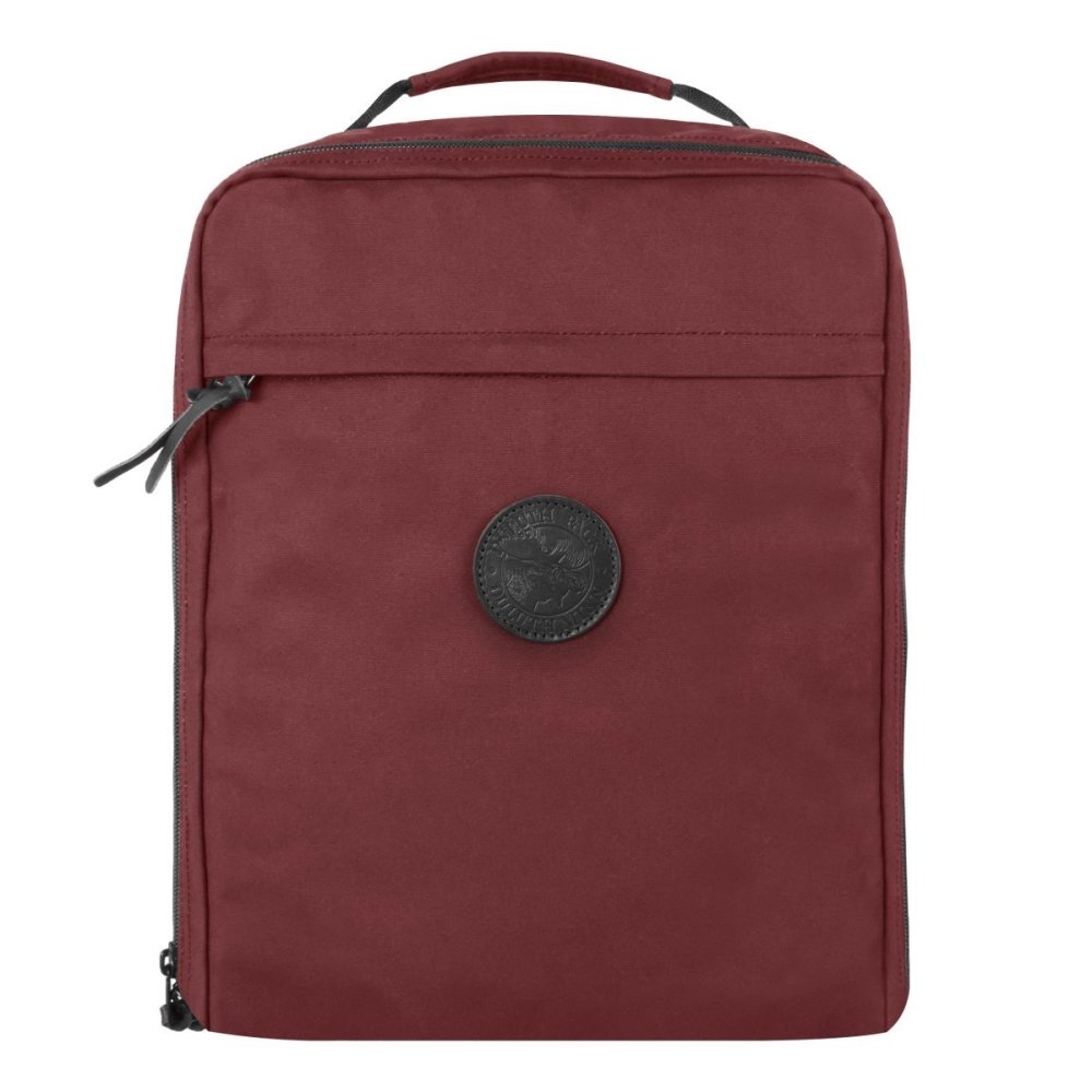 Duluth Pack 39 Liter Capacity Burgundy Duffel Pack Jet-Setter - Flockneti