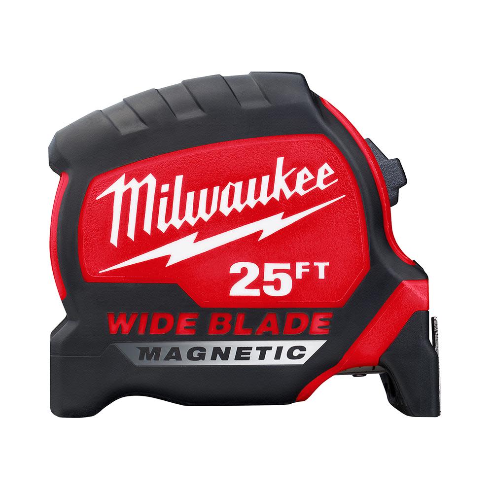 Milwaukee 25Ft Wide Blade Magnetic Tape Measure - Flockneti